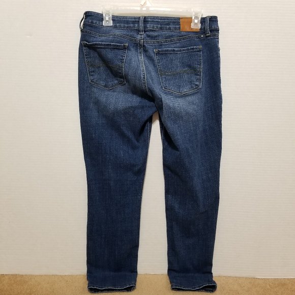 Lucky Brand jeans 8/29 Lolita Capri denim whiskered cropped stretch - Picture 2 of 15